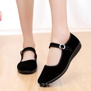 正品征老北京布鞋鞋儿童黑布鞋女童舞蹈合歌唱礼物仪红红长朗诵比