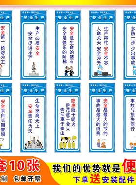 车间安全标语墙贴生产警示标识牌工厂品质励志宣传现场管理5S6S7S