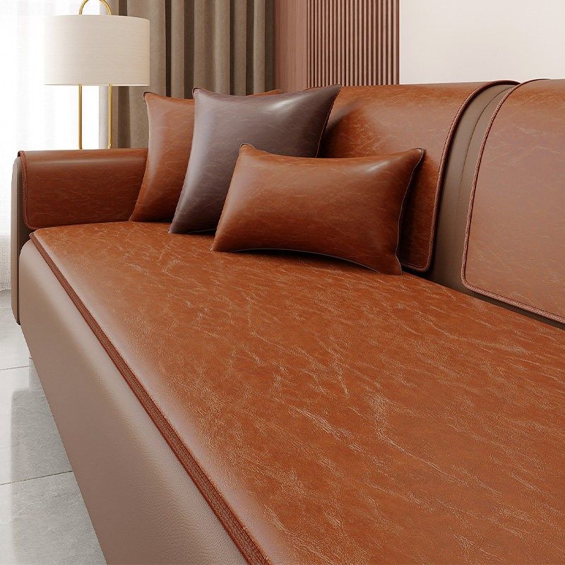 真皮沙发垫座垫加厚坐垫防滑四季通用皮革坐垫定制沙发垫子专用垫