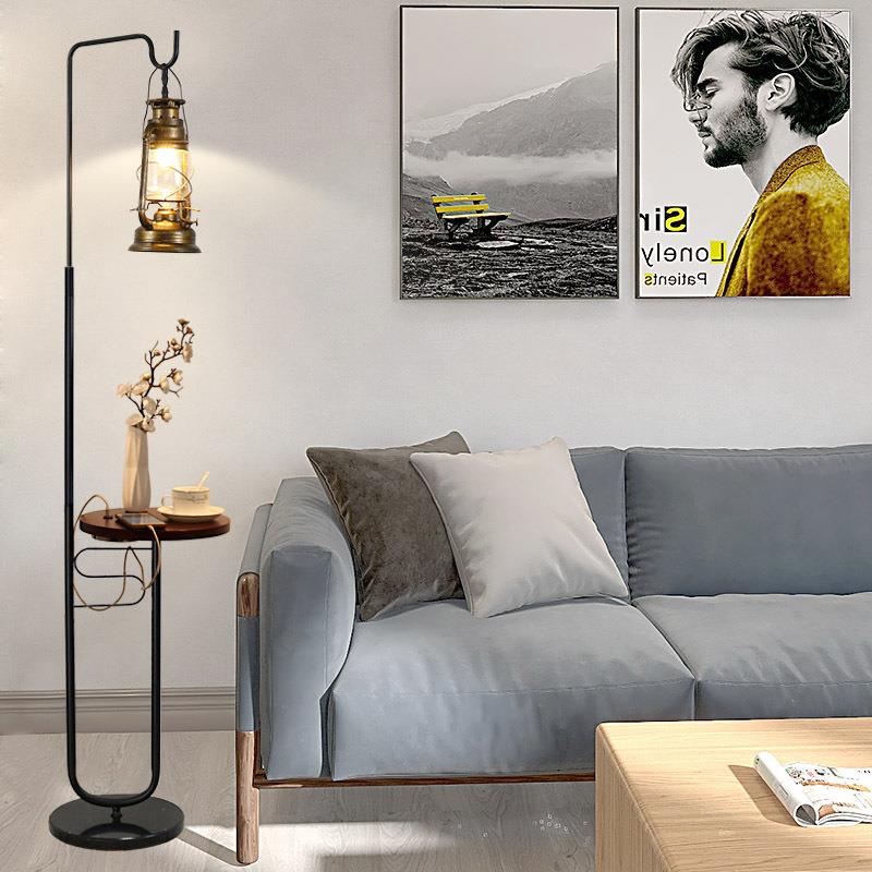 灯美式复古茶几欧落TA-122地立式厅阅读插电煤油灯客式摆件卧室床