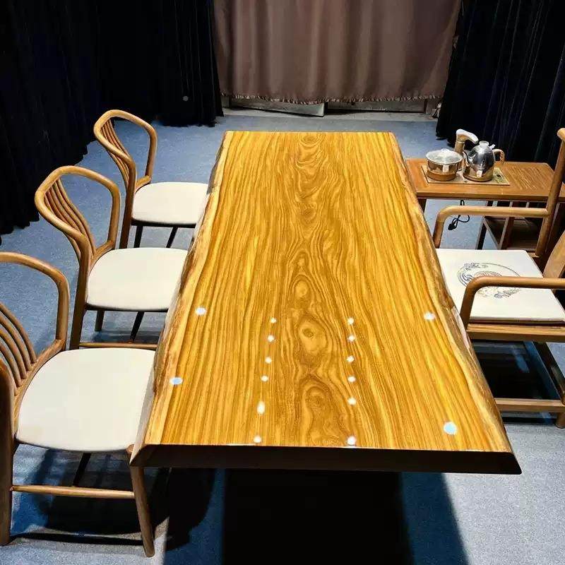 办非洲柚实木板木茶桌原木公桌茶台OKL餐桌书桌整板胡大桃花梨木,商业/办公家具,茶台/茶桌,淘宝优惠券,粉丝福利购,淘宝优惠卷