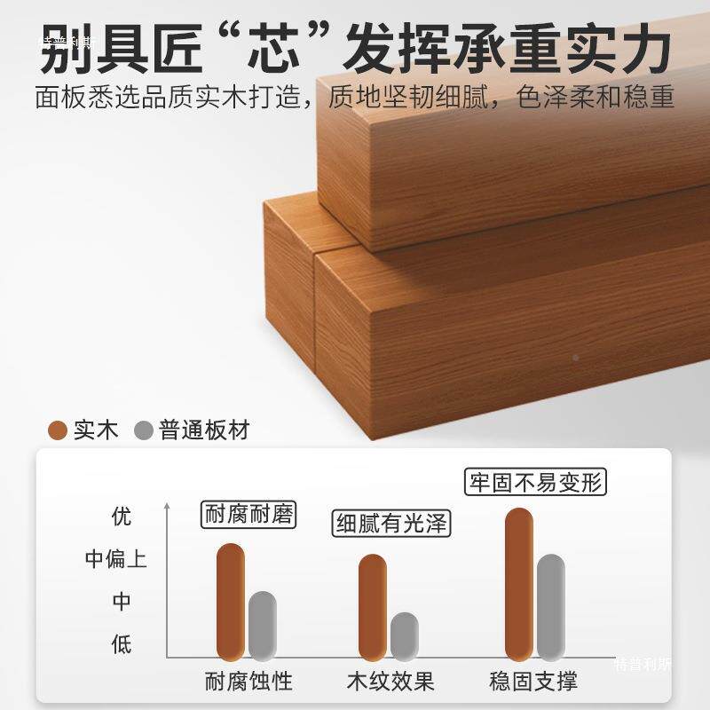 实木UBO电脑桌书式家用办公桌桌学生桌卧室长条双台人加厚桌子工