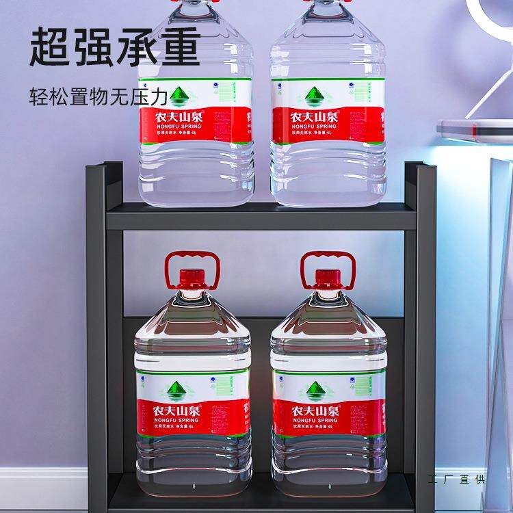 机箱托底架台式机电脑主座竞多层落地可移动收纳置物架电桌F9876M