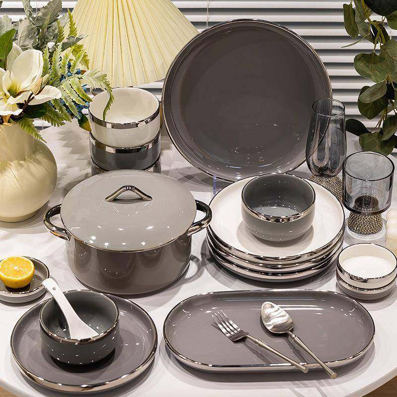 值单个碟装家用2024新款轻奢感高套颜碗筷碗碗盘碗具陶F77SSSS8瓷