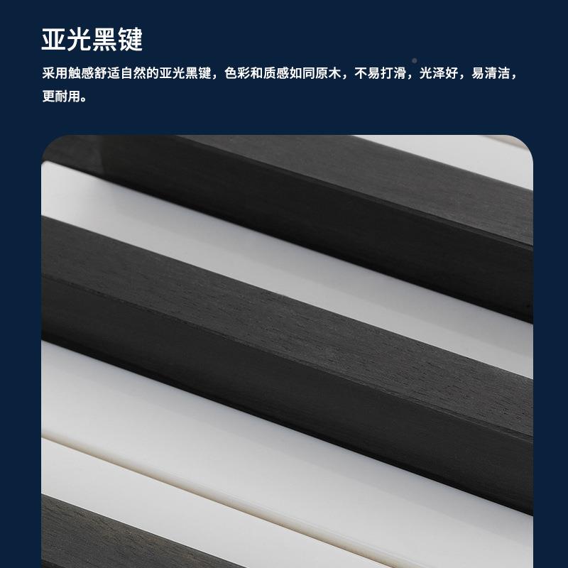 珠江里特米勒功重锤能意大利木质盘键多数UP118码钢琴图片