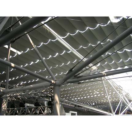 KI9S优诗曼阳光房阳帘折智玻能电动遮遥控叠天棚帘璃遮F7H98M79光