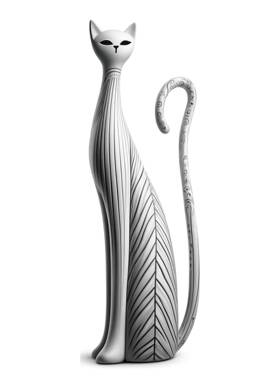 欧式意抽象画猫装饰佳节送礼脂工创艺品油卧室桌面玄关猫咪BQA树