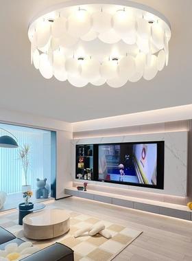 温馨浪漫室灯现代简大约花朵顶奶油风60571吸灯个性气书房led灯卧