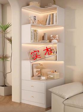 实木转角柜墙角置柜物架厅靠墙三角书FTS度架客边角收纳储物90拐