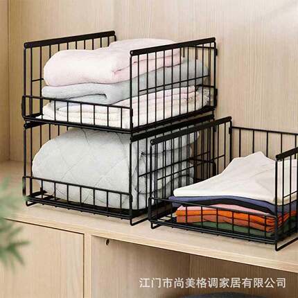 抽屉收纳篮层隔板抽置架可QZY叠放柜内拉分式物衣柜储物筐