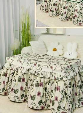 2脱025新款电可揭盖可胆拆洗F98H6SHJ烤火罩暖桌罩长形方取暖茶几