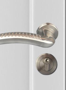 304不锈BMC-03分钢带匙门锁冲压执手锁室钥内机械门锁具配锁件把