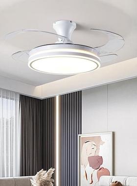 隐形风扇餐灯现代简约吊扇款灯202厅5864新吸顶风扇吊灯客厅卧室