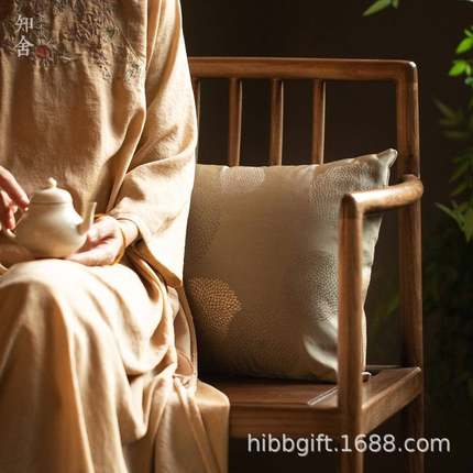 公知舍靠长安菊腰枕枕AL717804茶室办室中腰式腰垫久坐车载托座椅