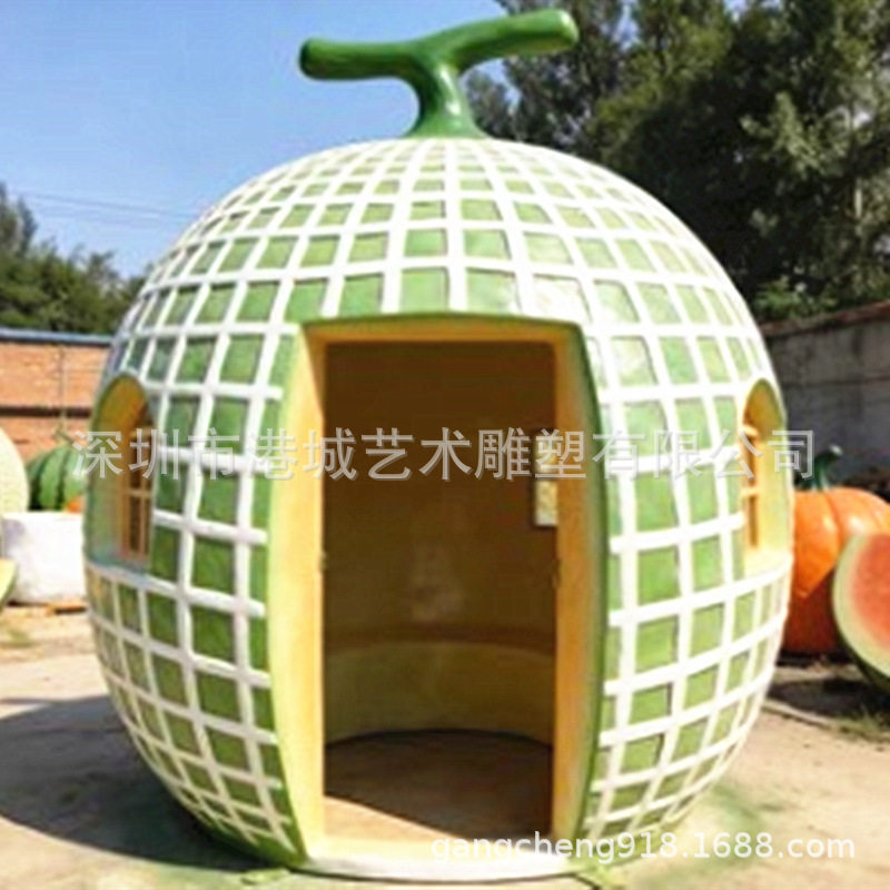 文旅网红打卡玻璃钢水果屋小房子雕塑户外广场游乐园景观装饰摆件