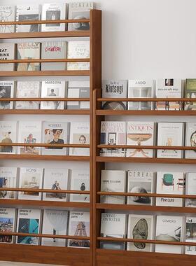 门书架后挂收纳架FXD报刊绘本阅墙读置物架壁多层上缝隙窄柜