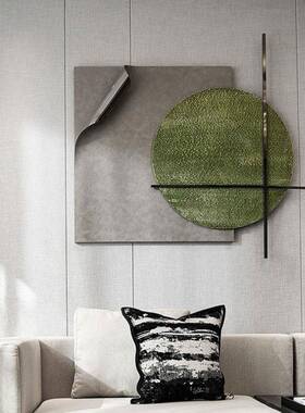 现代简约物头画抽象轻奢沙艺发背景墙床装AL-64422置实挂画术壁画
