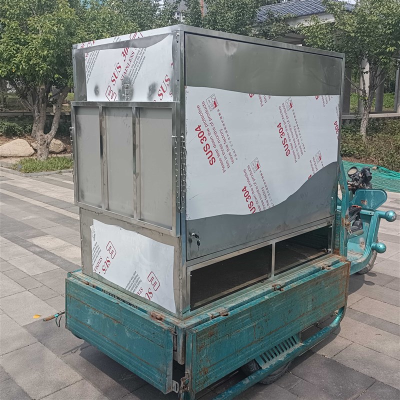 不锈钢封闭带锁多功能夜市小吃车商用麻辣烫架子摆摊煎油炸串烧烤