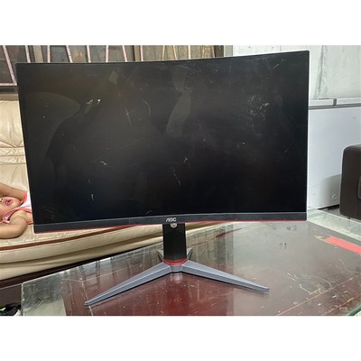 AOC CQ27G2,27寸电竞屏,屏幕破,其他完好,整机出
