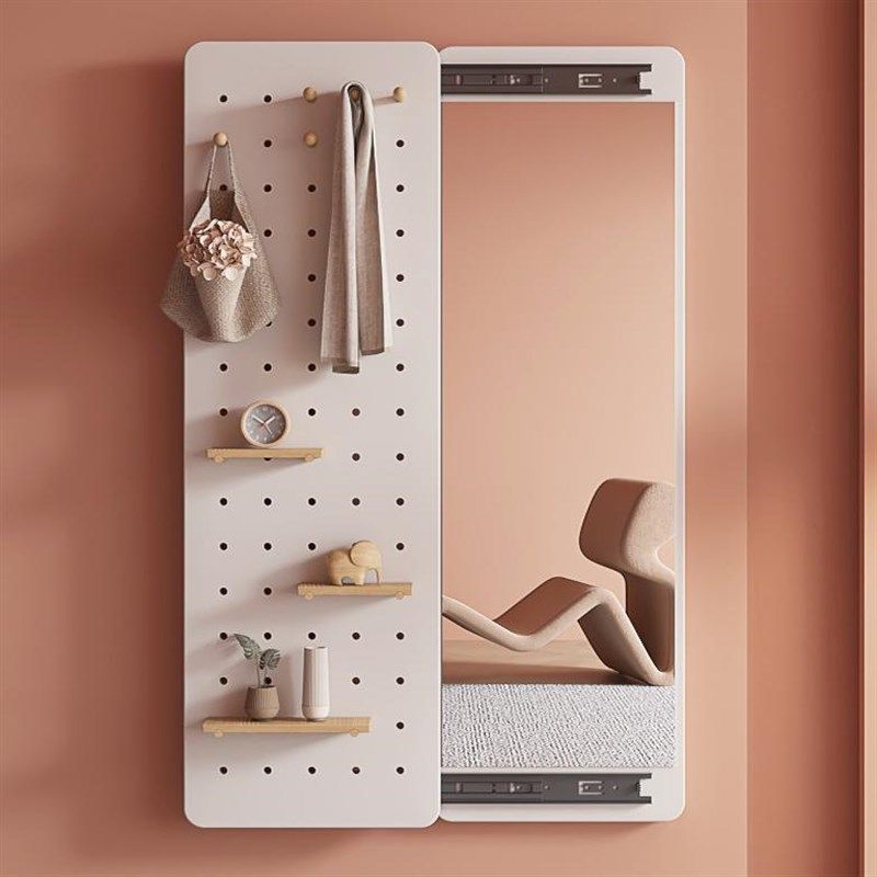 入户穿衣镜全身壁挂贴上墙木隐藏家用挂墙玄关试衣洞洞板推拉镜子,住宅家具,穿衣镜,淘宝优惠券,粉丝福利购,淘宝优惠卷