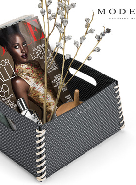 摩登MODERN高端衣物收纳篮脏衣篓书架杂物储物筐家用衣柜收纳