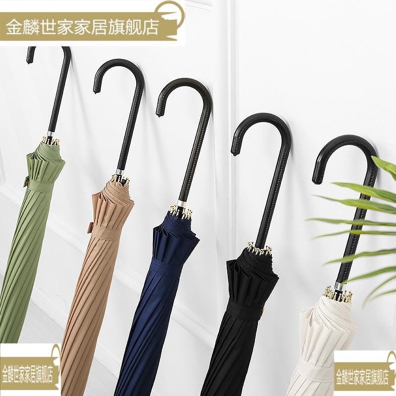 大雨伞长柄号直杆勾弯直把简双人男士纯1黑伞两约个性长伞女晴雨