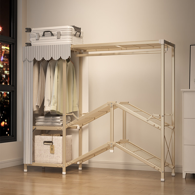 衣柜卧室家用简易布衣柜简约可折叠出租房用钢管加粗加厚结实耐用