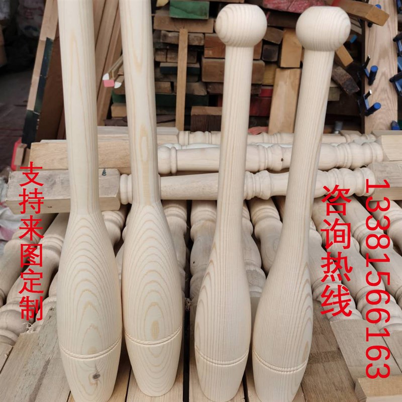 樟子松原木木方木圆棒DIY木棒异形加工木制品实木定制车木圆柱球