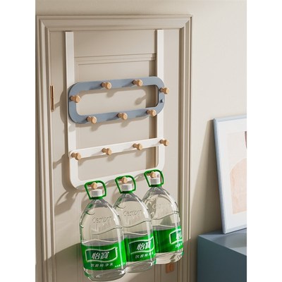 高端门后挂钩挂衣架门上加长收纳卧室墙上免打孔挂架门背上挂衣钩