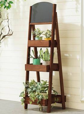 托阳架架子置物架花布置植物盆台板多肉花画落地装饰绿萝HBHJ-01