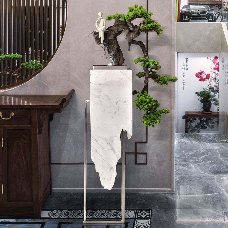 轻意奢迎客景松流水仿玉盆景加湿器创居现代家MPL客厅造装饰落地