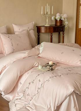 02件4新款亲肤舒适贡缎磨毛四套花2如梦TNL颜系列