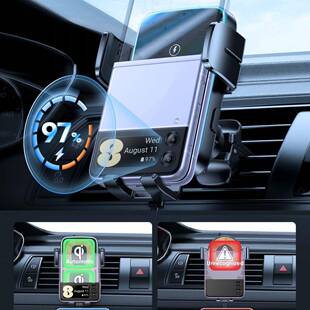 机乐堂新支品手车机载架线出风口无充支架OMM仪表台通用15w快充稳