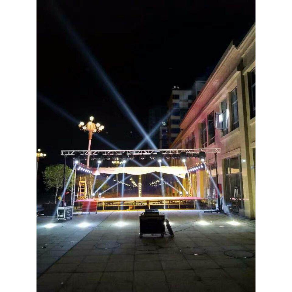 双层米4伸缩手摇架架HHX舞台灯光支架帕灯桁架支脚婚庆舞台设备