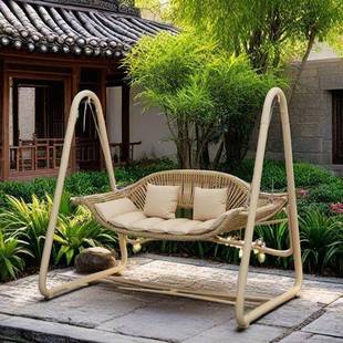 摇椅秋千阳台吊篮户外庭院椅网室园内室外秋千花露红台摇HDM篮吊