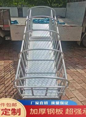 猪场用重猪笼猪称运笼栏装猪能笼推车RTC多功上车装车抓猪子设备