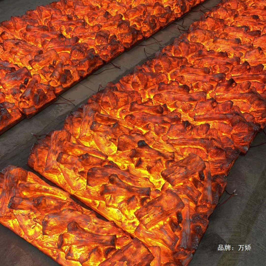 碳具装饰餐厅壁炉欧摆件火堆火焰153灯碳头式裸炭仿真裸电子道壁