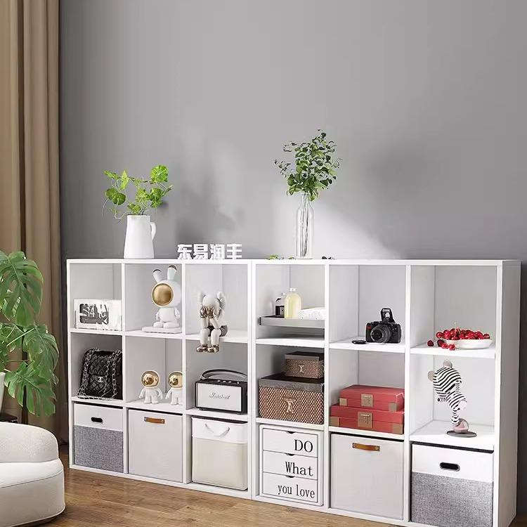 简约格柜书架落子地置物架柜BS-3矮书书柜客厅置物架家用架自由组