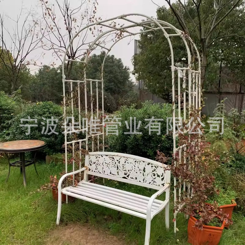户外园艺包塑爬藤拱门花架