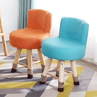 布济艺全实木靠背小凳子经意型创现代易家用小矮凳板凳椅子简靠背