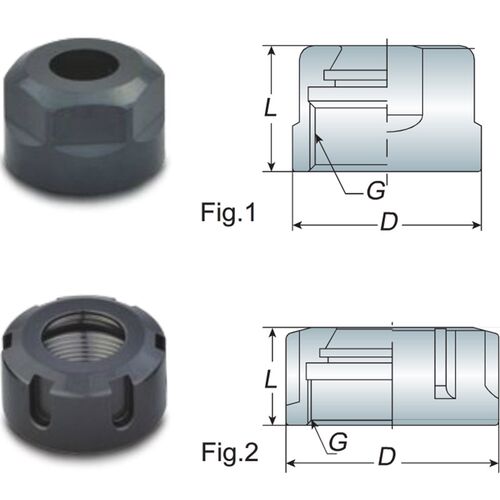 台湾进口AW安威加工中心刀柄螺母ER11/16/20/25/3240紧固螺栓螺帽