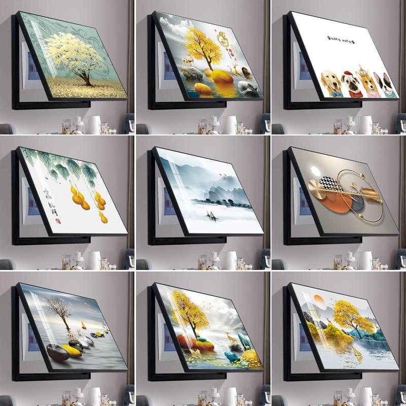 背景布配电盒电线盒挂画装饰画家用空开箱盖子盖板电表箱遮丑墙上