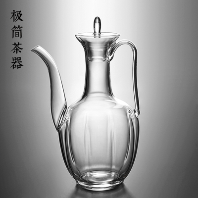 手工仿宋玻璃手执壶点茶泡绿花茶专用泡茶器家用温酒茶壶电陶炉煮