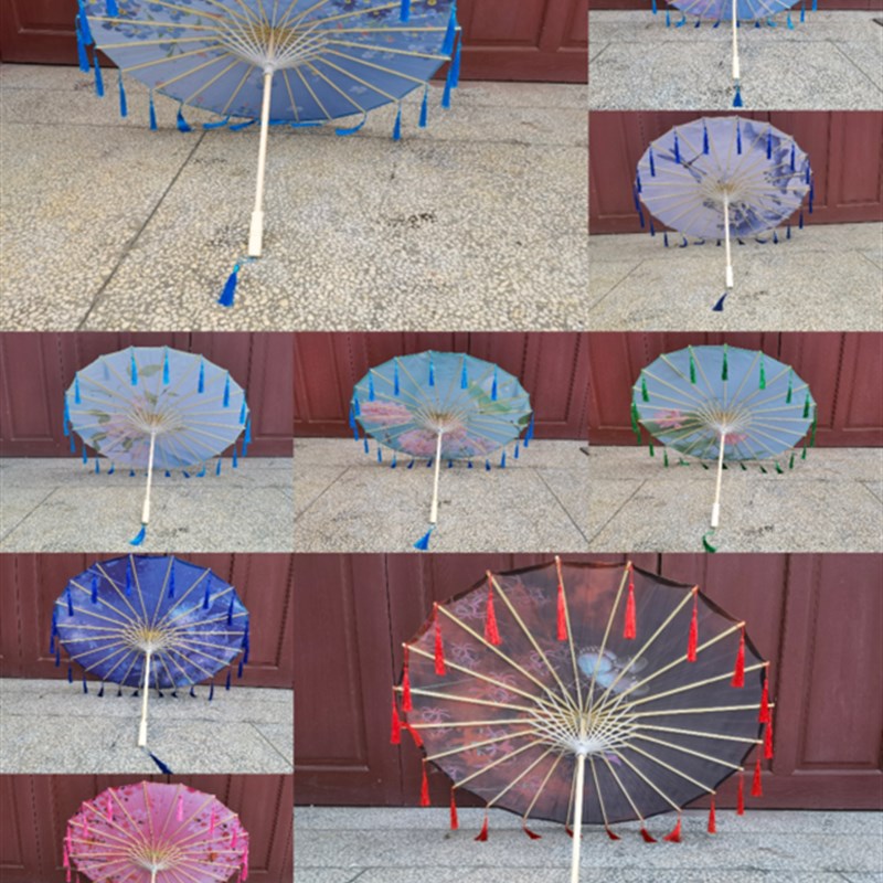 演出道具舞蹈跳舞拍照流苏伞装饰吊顶旅游走秀古风回娘家民族风伞