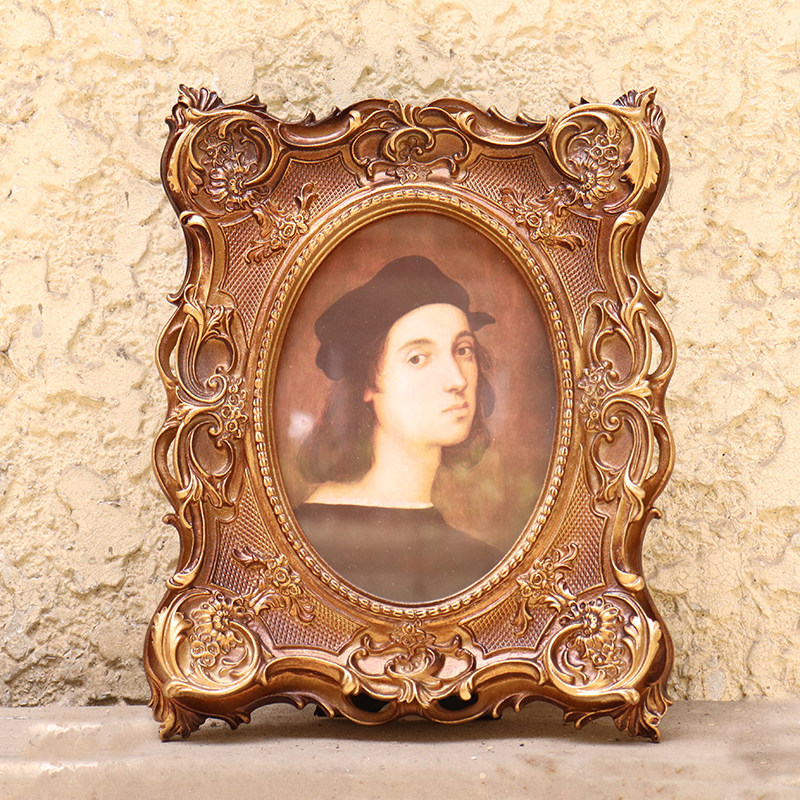 欧式树脂相框雕花复古镂空相框床头柜客厅可以挂墙相框摆台摆件