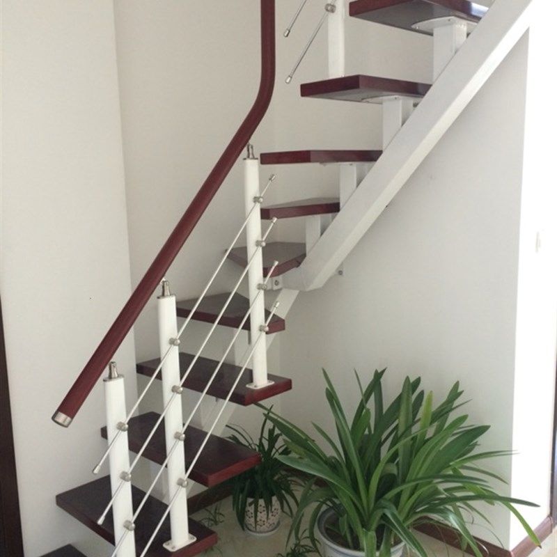 整体楼梯定制室内家用跃层钢木楼梯阁楼复式别墅公寓旋转现代简约