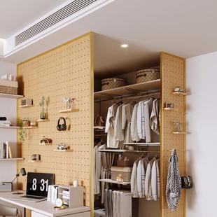 步洞洞板屏风属衣柜侧多型号板隔断墙现入户玄关客厅入式衣帽金代