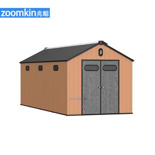 花园简易塑料移墅外动房子别8-20FT温户储物房庭院储物房杂物收纳