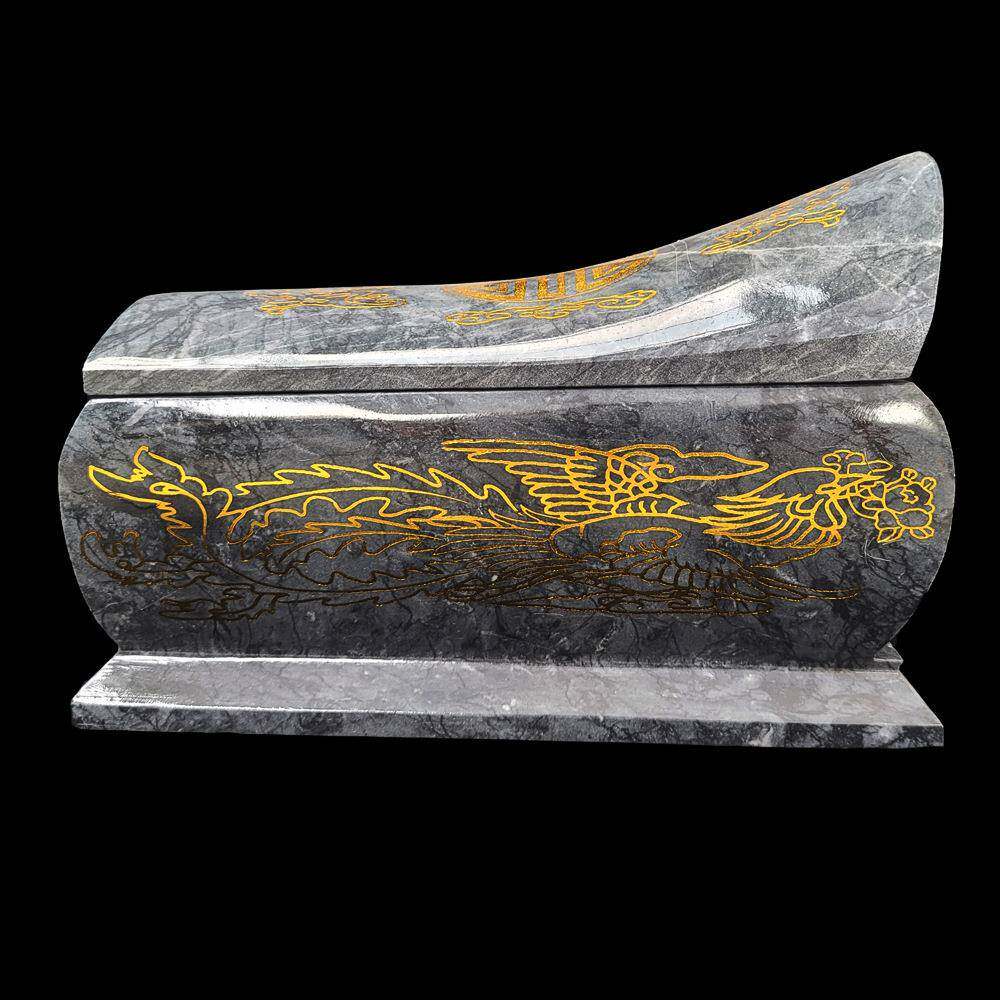 兴工艺天然新玉石849骨灰盒棺材寿家材厂直销