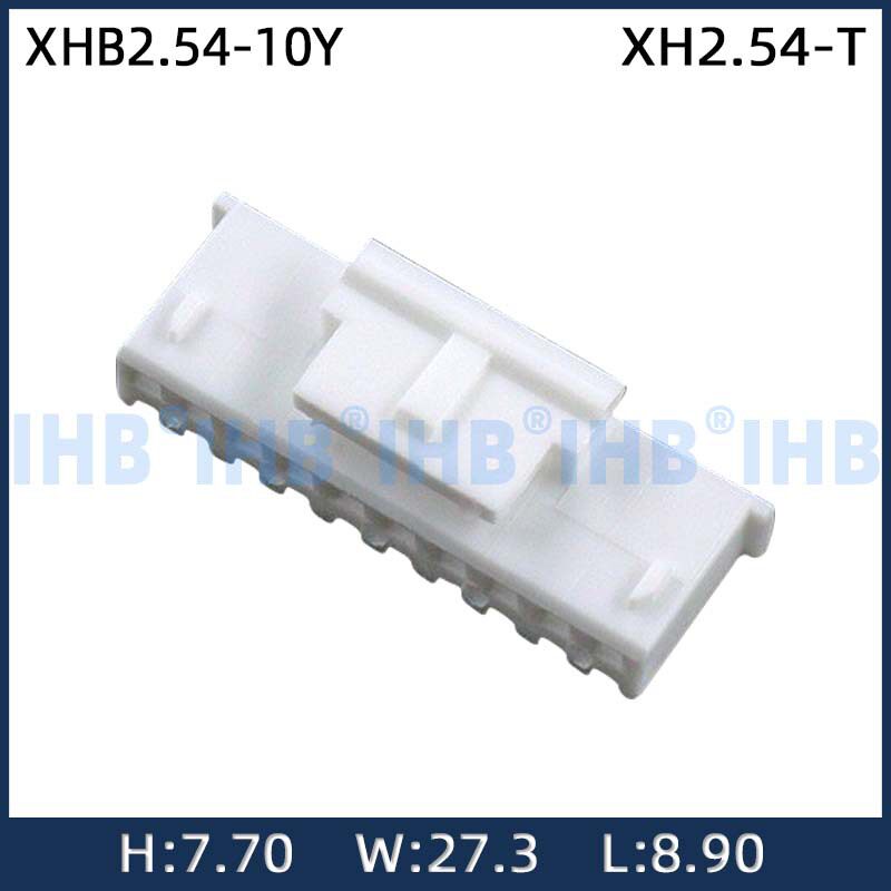 XHB2.54-10Y带扣空接公母壳连接器2.54带锁对接母头公胶壳接插件